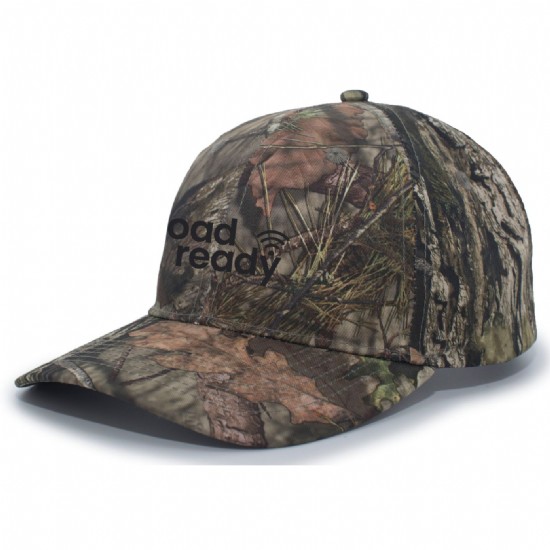 Structured Camo Hook and Loop Adjustable Cap