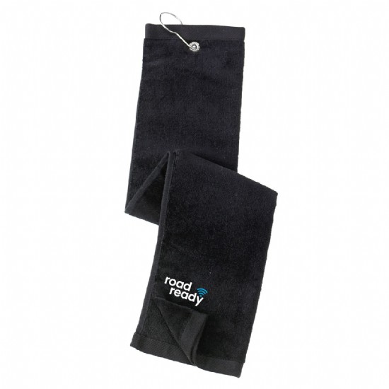 Grommeted Tri-Fold Golf Towel