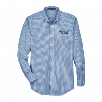 Devon & Jones Men's Crown Woven Collection Gingham Check