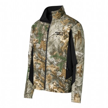 Camouflage Colorblock Soft Shell