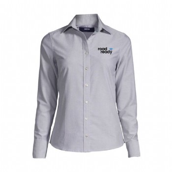 Women's Long Sleeve Oxford Shirt